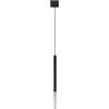 SOLLUX lighting Lampada a Sospensione - Lampada a Soffitto in Acciaio - 1 Paralume - Lampada LED - Nero Cromo Mozaica