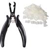 hair2heart Set: pinza per bonding a U e cheratina Rebonds - Accessori professionali per extension e bonding