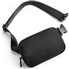 Telena Marsupio da donna da uomo, sportivo alla moda, marsupio da donna, borsa a tracolla con tracolla regolabile, A-nero., s, Tasca sul petto