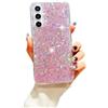 SEHEYA Cover per Samsung Galaxy A51 Custodia Glitter Silicone Morbido Sottile Antiurto Paraurti Protettiva Case Brillantini Scintillante Bling Bling Caso Donna, Paillette Rosa