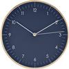 LUUK LIFESTYLE Orologio da parete al quarzo con meccanismo silenzioso, design minimalista, orologio da cucina, decorazione regalo, nuovo arredamento, in blu e oro