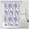 LUKDUNG Tenda da bagno, 180 x 180 cm, antimuffa, in plastica, impermeabile, lavabile, in PEVA Shower Curtain con 12 anelli per tenda da doccia