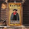 Gosknor Cabina Fotografica Ricercata West, 165x90cm Cornici per Selfie Cabina Fotografica Sfondo Decorazioni per Feste Western per Forniture per Servizi Fotografici Rustici Feste da Cowboy e Cowgirl