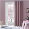 MRTREES Tenda per Porta Interna Tende Termiche Isolanti per Interni 140x210 cm 1 Pezzo, Tenda Oscurante da Interno Rosa Scuro con Anelli per Finestre Camera da Letto Soggiorno