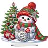Guidre Diamond Painting Natale fai da te 5D yeti mosaico di cristallo Diamond Painting decorazione natalizia kit per pittura con diamanti per decorazioni natalizie, decorazione da tavolo