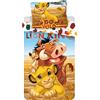 Disney König der Leone - Biancheria da letto, 100 x 135 cm, cuscino 40 x 60 cm