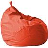 FANSU Copertura per Poltrona Sacco Puff Poltrona Senza Riempimento, Pouf Poltrona con Zip Poltrona Sacco Cotone e Canapa per Adulti e Bambini Interni, Casa, Soggiorno (70x80cm,Arancione)