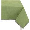 Casatessile Rain tovaglia copritavolo ciniglia Varie Misure - Verde, 8 posti 140x220 cm.