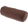 Easnea Cuscino rotondo in lino, cuscino a rullo lungo, supporto lombare, per alleviare il dolore al collo, cuscino cilindrico con fodera rimovibile per dormire/sedia/auto/divano, caffè, 15 x 40 cm