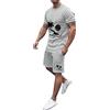EODJXIO Sportiva Regolare Completi Running Uomo Lunghi Estivo Corto Tuta Jogging in Cotone e Lino Completa Casual Canottiera e Pantaloncini