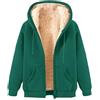 Generico Giacca Pile Donna Fine Fleece Warm con Zip Autunno Inverno Primavera Sci Montagna Unisex Manica Lunga Felpa con Cappuccio Pelliccia Morbido Comfort Outdoor Offerte Ultimo Minuto