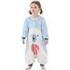 HAHASHOW Sacco Nanna con Piedini per Bambini 1-3 Anni Manica Lunga Orso