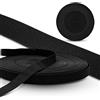 DOJA Barcelona | Elastico per Cucito | 50m | 20mm | Nero | Filo Elastico Nero per Cucire Poliestere e Gomma | Elastici da Cucito | Rotolo Elastico Piatto Pantaloni, Stoffa, Mutande, Maglia, Gonna