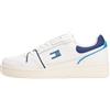 Tommy Jeans Uomo Sneakers con Suola Preformata Retro Basket Profilo Basso, Blu (Navy), 42