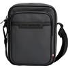 Tommy Hilfiger Uomo Borsa a Tracolla Repreve Mini Reporter con Zip, Grigio (Dark Grey), Taglia Unica