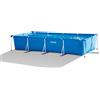 Intex 28274NP - Piscina Fuori Terra Rectangular Frame Rettangolare, Pompa Filtro 2006 L/h, 7127 L, Acciaio e PVC, Blu, 450x220x84 cm