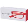 Bestmad Srl Occhiali da Lettura Glassio Cupertino Colore Rosso Gradazione +1,0 1 pz