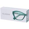 Occhiali da Lettura Glassio Santa Clara Colore Verde Foresta Gradazione +2,5 1 pz