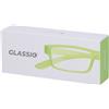 pdmtobemaintained Occhiali da Lettura Glassio Cupertino Colore Verde Acido Gradazione +3,5 1 pz