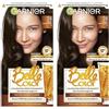 Garnier Belle Color - Colorazione permanente castano - 24 castano scuro naturale (Confezione da 2)
