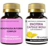 LABOTTEGADEGLIINTEGRATORI Set di Integratori Menopausa 100 Compresse e Enotera 70 Softgels | Kudzu e Trifoglio Rosso Ricchi in Isoflavoni | Metabolismo, Peso, Rilassamento, Vampate | Bellezza