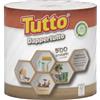 Tutto Pannocarta Tutto Asciugatutto Bobina Dappertutto, 1 Rotolo di Carta Multiuso, 2 veli, 500* Strappi per Rotolo, Extra Assorbente e Ideale per Superfici in Legno o Metallo, Made in Italy