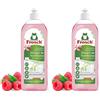 Frosch Concentrato per lavastoviglie a mano, Lampone, Nero, Standard, 750 ml (Confezione da 2)