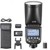 Godox V1 Pro C Flash Speedlite 2.4G Wireless + 1/8000s HSS + Tempo di ricarica 1.3s + Modalità flash M/TTL + Sub-Flash Speedlite Rimovibile compatibile con Fotocamere Canon EOS