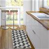 vilber Gran Chef Cubik Tappeto, vinile, nero, 50 x 120 x 0.2 cm