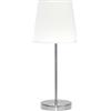 Zarivy Tavolo Maldive 1xe14 in nichel e bianco, con dimensioni di 46x20x20 cm. Ideale per completare qualsiasi spazio con un tocco elegante e moderno. Perfetto per decorazione e funzionalità.