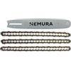 Nemura Guida Nemura da 40 cm e set di 3 catene per motoseghe - Compatibile con Stihl MS240, MS241, MS260, MS261, 024, 026-67 Allenatori - Passo 325 - Calibro 1,6 mm - Pezzo di ricambio - Marca francese