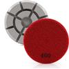 HOMESOM 3 dischi abrasivi diamantati da 7,6 cm, per uso a secco e bagnato, per pavimenti in marmo e granito (grana 400)