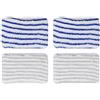 NIYATA 4 pezzi Clean and Steam Lingette, Clean and Steam Accessori, Serpillere Scopa Vapore per Rowenta Clean & Steam ZR850002 ZR005801 ZR005804 (Grigio e Blu)