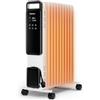 Pro Breeze OmniWarm Radiatore a Olio 2500W, Riscaldatore Elettrico Portatile, Schermo Digitale a Sfioramento, Modalità Eco, 3 Impostazioni, Termostato Regolabile, Spegnimento di Sicurezza e Timer 24H
