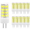 HUAMu Lampadina a LED G4, G4, 5 W, G4, 500 lumen, luce bianca fredda 6000 K, angolo di diffusione di 360 gradi, equivalente a lampade alogene da 50 Watt, AC/DC 12 V, non dimmerabile, senza sfarfallio,