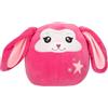 Depesche 13039 Ylvi Swoppies -Coniglio di Peluche Rosa, con Effetto Luminoso, Stella e Lunghe Orecchie flosce, Alto Circa 20 cm.