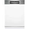 Bosch SMI4ECS28E, serie 4, lavastoviglie intelligente, parzialmente integrato 60 cm, cassetto portaposate, lavastoviglie Made in Germany, particolarmente silenzioso, asciugatura extra, SpeedPerfect+,