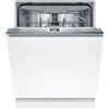 Bosch - Lavastoviglie completamente integrabile, serie 4, 60 cm. di larghezza, 14 servizi, 3° vassoio, Home Connect, Motore Eco Silence, Bianco, SBH4ECX28E