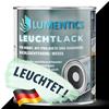 LUMENTICS Vernice bianca retroilluminante, 250 ml, colore si illumina al buio, vernice auto-illuminante a base acrilica, fosforescente, fluorescente, ricaricabile, inodore