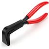 LPZMPZ Pinza Piegatrice a 90 Gradi, Piega Lamiera Manuale, Pinza Piegatrice a Mano con Manico Antiscivolo, Larghezza Ganasce 22 mm, per Piegare e Lisciare Lamiere, Rosso