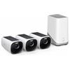 eufy Security eufyCam S330(eufyCam 3), telecamera wi-fi esternoi, telecamera pannello solare, risoluzione 4K, riflettore e visione notturna a colori, Nessun Costo Mensile, Kit di 2 telecamere