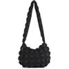 Freiesoldaten Donna Borsa a Tracolla Trapuntata Imbottitura Borsa a Tracolla Hobo con Cerniera Nero 34cm x 10cm x 29cm