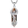CELESTIA Fenice Collana Donna con Pietre Cristalli Argento, 8 Colore