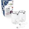 Genius Choptastic Pro - Tritatutto multiuso, 2 pezzi, 30 Watt, capacità 300 ml, tritatutto elettrico per frutta, verdura, formaggio, noci e alimenti per bambini, con cavo di ricarica