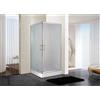 GT-LUX BOX DOCCIA CABINA BAGNO 80X100 CM VETRO OPACO TRASPARENTE SCORREVOLE ANGOLARE - OPACO