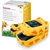 Beurer PO 13 Kids, Pulsossimetro per bambini, misurazione rapida del polso e della saturazione di ossigeno, piccolo formato, allineamento automatico del display, con custodia