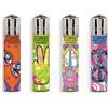 Clipper ACCENDINI CLIPPER MICRO HIPPIE EMBLEMS+LB - BOX 48 Accendini Ricaricabili
