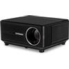 OVERMAX Multipic 6.1 FullHD 1080p - Proiettore LED con autofocus e correzione dell'immagine, Wi-Fi Bluetooth 5.0, 7000 lumen Dust Proof Immagine fino a 150 telecomando, controllo vocale