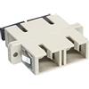 InLine Duplex SC/SC, Multimode, with flange 2 x SC Beige