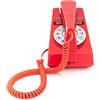 GPO Trim Telefono Fisso, con Filo, Quadrante con Tastierino e Suoneria a Campanello Autentica, per Casa e Hotel - Rosso